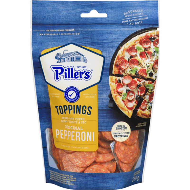 Piller's Pepperoni Topping (250 g) Instacart