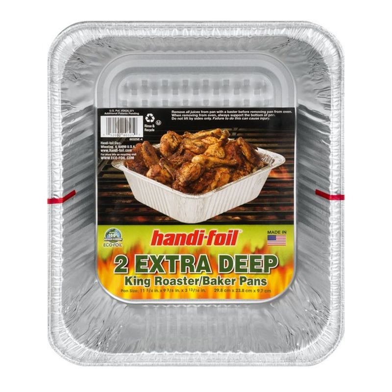 HandiFoil Extra Deep King Roaster Baker Pans (2 each) from ShopRite