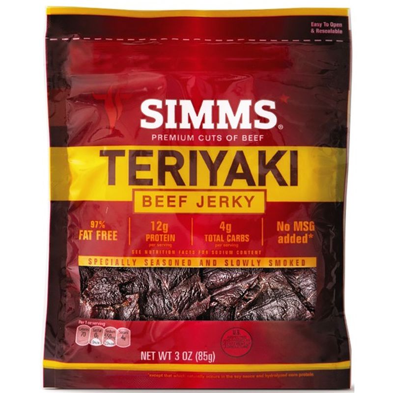 Simms Teriyaki Beef Jerky 2 85 Oz From Aldi Instacart