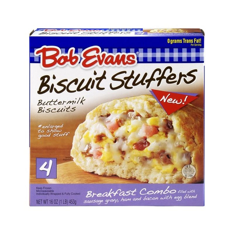 Bob Evans Buttermilk Biscuits Breakfast Combo Biscuit Stuffers (16 oz
