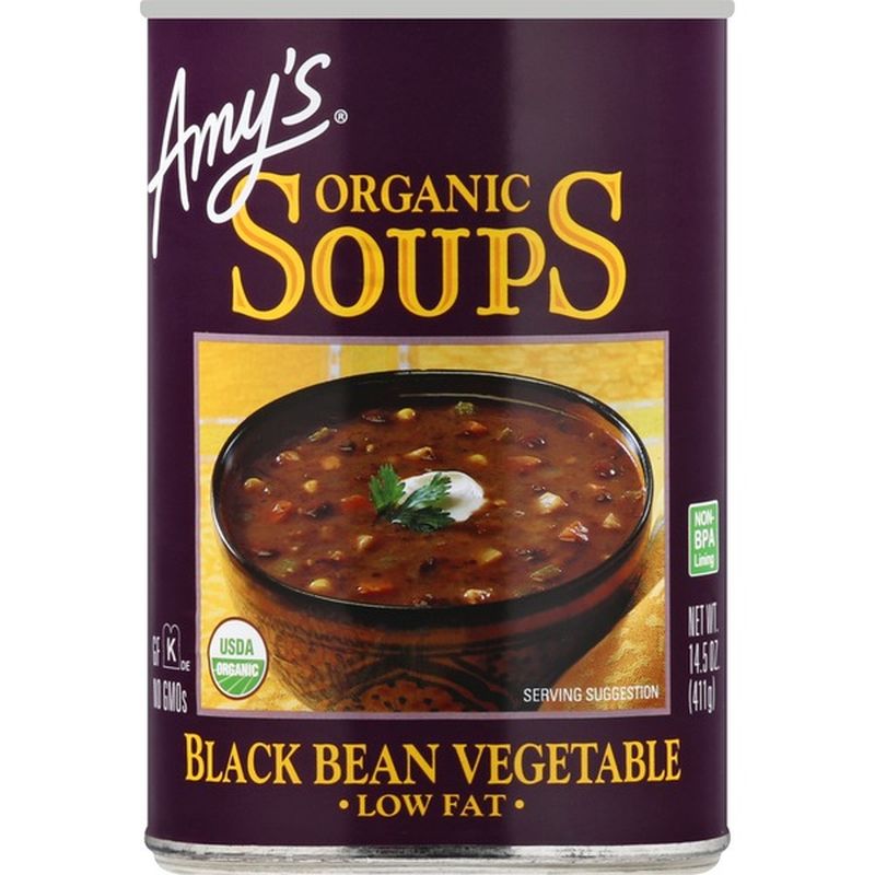 Amy's Soup, Low Fat, Organic, Black Bean Vegetable (14.5 oz) from ...