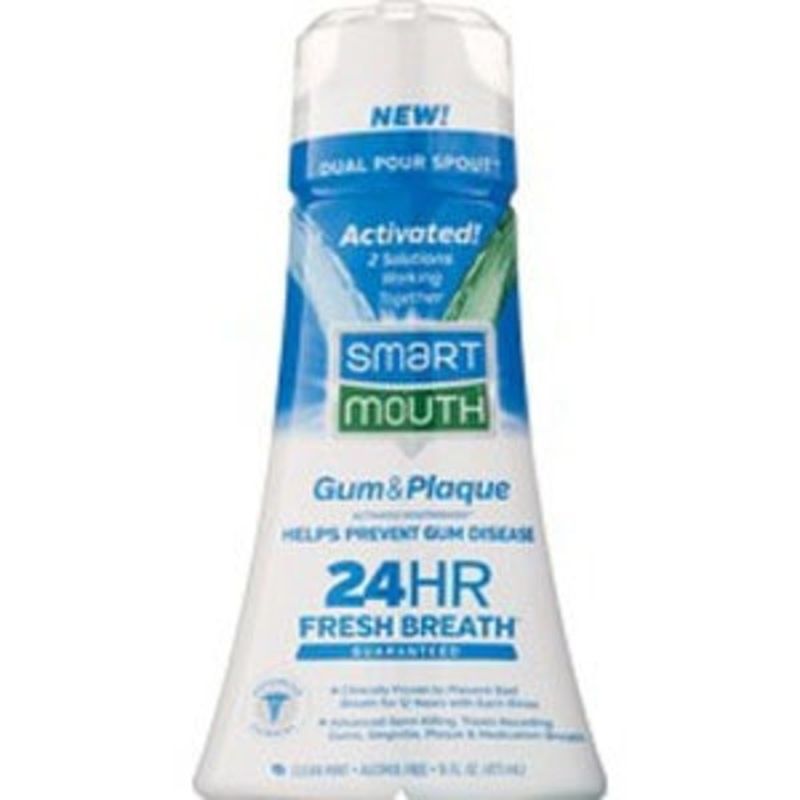 Smart Mouth 12 Hour Fresh Breath + Maximum Plaque & Gingivitis ...