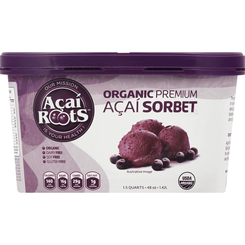 Acai Roots Sorbet Where To Buy Acai Roots Sorbet, Organic, Acai, Premium (1.5 qt) - Instacart