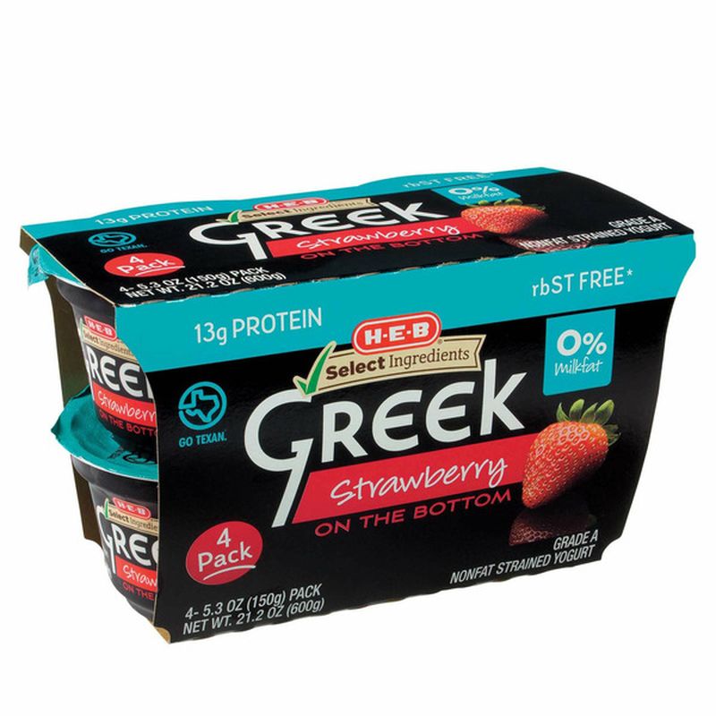 H-E-B Greek Strawberry Yogurt