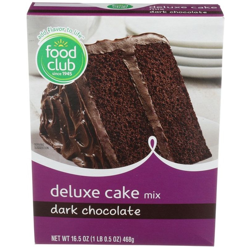 Food Club Cake Mix,Deluxe, Dark Chocolate (16.5 oz) Instacart