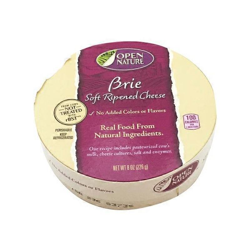 Open Nature Brie Soft Ripened Cheese (8 oz) - Instacart