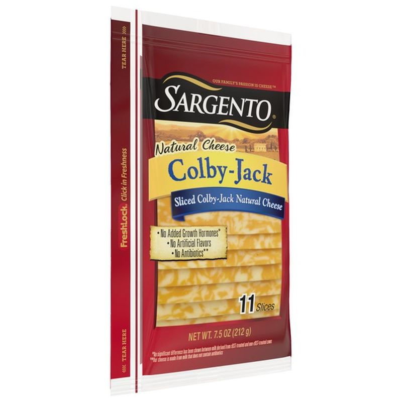 Sargento® Sliced Colby-Jack Natural Cheese (1.47 oz) - Instacart