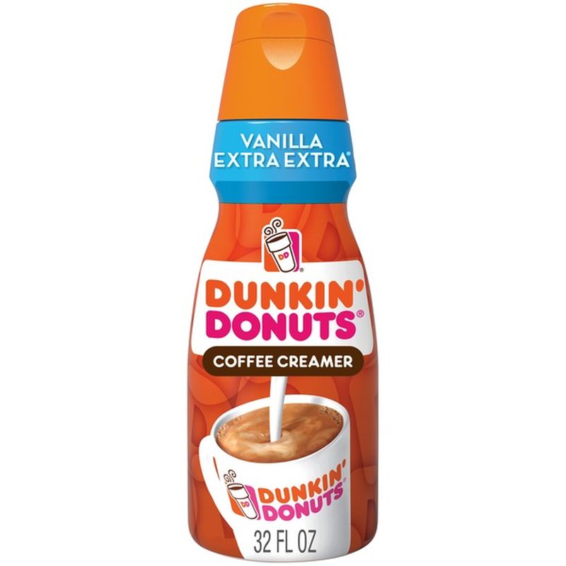 Dunkin Donuts Dunkin Extra Extra Vanilla Coffee Creamer 32 Fl Oz Instacart