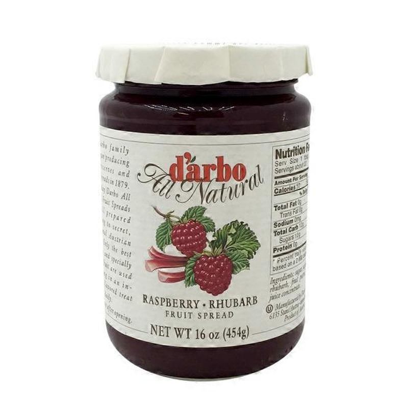 D'arbo Rasberry Rhubarb Fruit Spread (16 oz) - Instacart