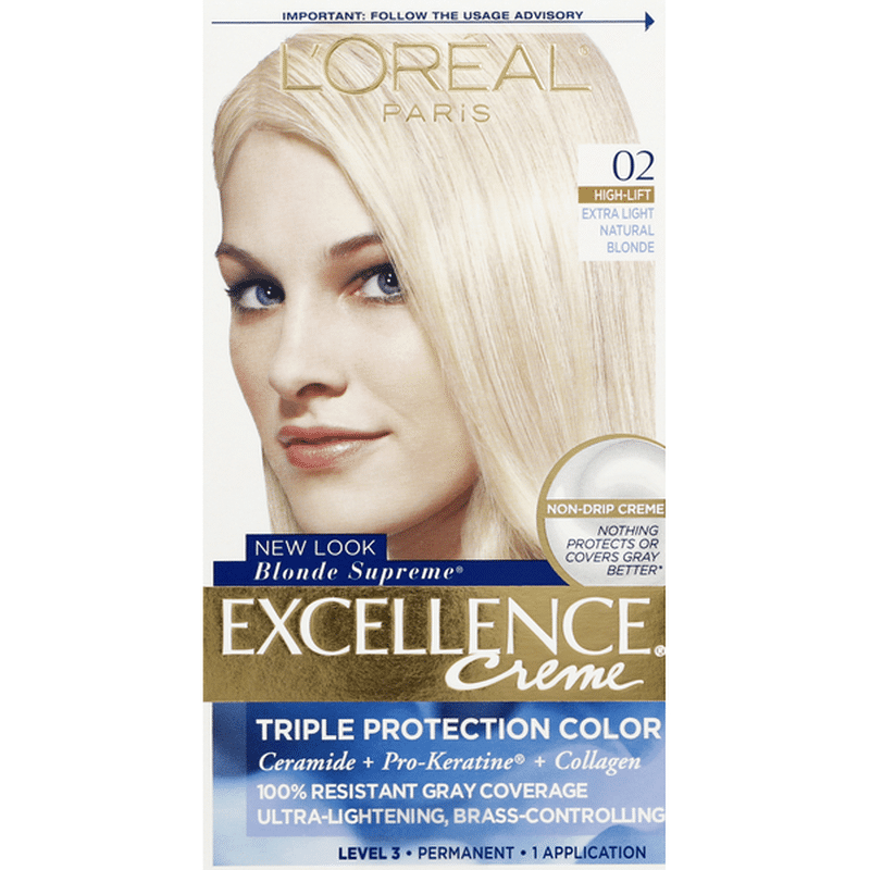 L'Oreal Excellence Creme Triple Protection Color 02 Extra Light Natural ...