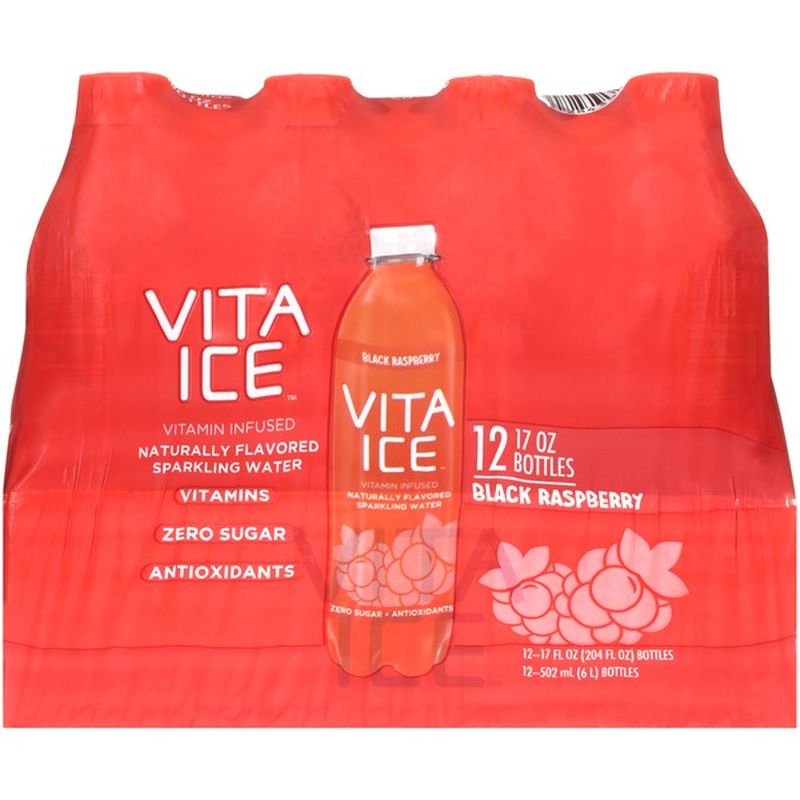 Vita Ice Black Raspberry Sparkling Water (17 fl oz) Instacart