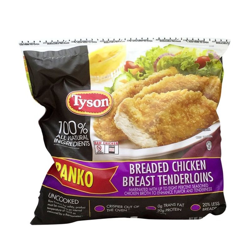 Tyson Uncooked Panko Breaded Chicken Breast Tenderloins ...