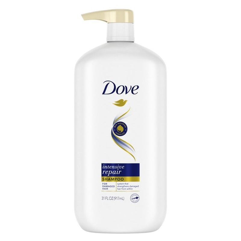Dove Shampoo For Damaged Hair Intensive Repair (31 oz) Instacart