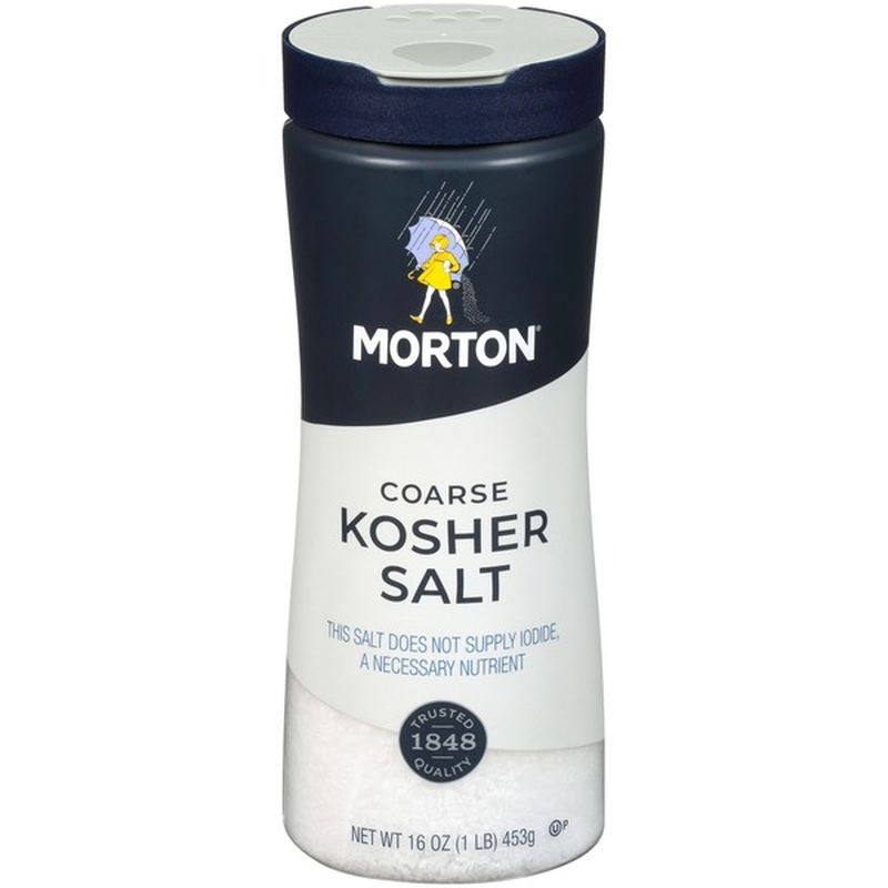 Morton Coarse Kosher Salt, 16 Ounce (16 ct) from Mollie Stone's Markets