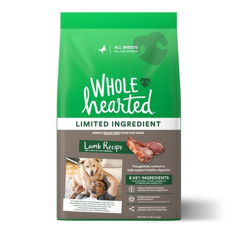 Whole Hearted Simple Grain Free Lamb Recipe Food For Dogs (4 Lb 