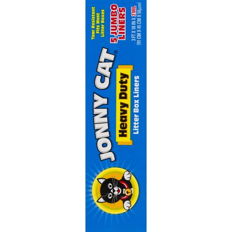 Jonny Cat Litter Box Liners, Heavy Duty, Jumbo (5 ct) from Falletti