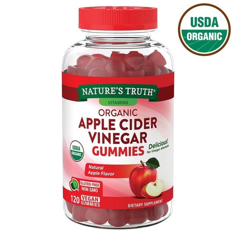 Nature's Truth 1200mg Organic Apple Cider Vinegar Gummies (120 ct