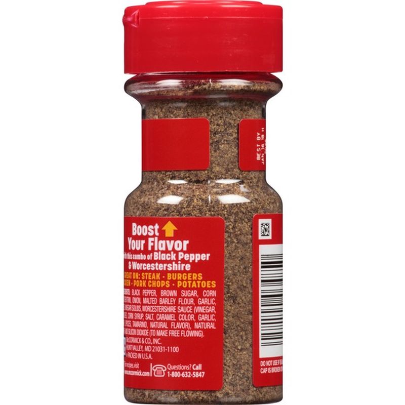 McCormick® Worcestershire Ground Black Pepper (2.12 oz) Instacart