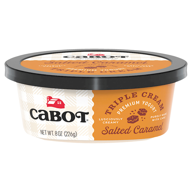 Cabot Creamery Salted Carmel Triple Cream Yogurt (8 oz) Instacart