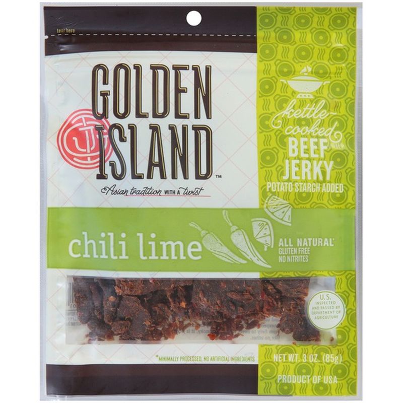 Golden Island Chili Lime Beef Jerky, 3 oz. (3 oz) Instacart