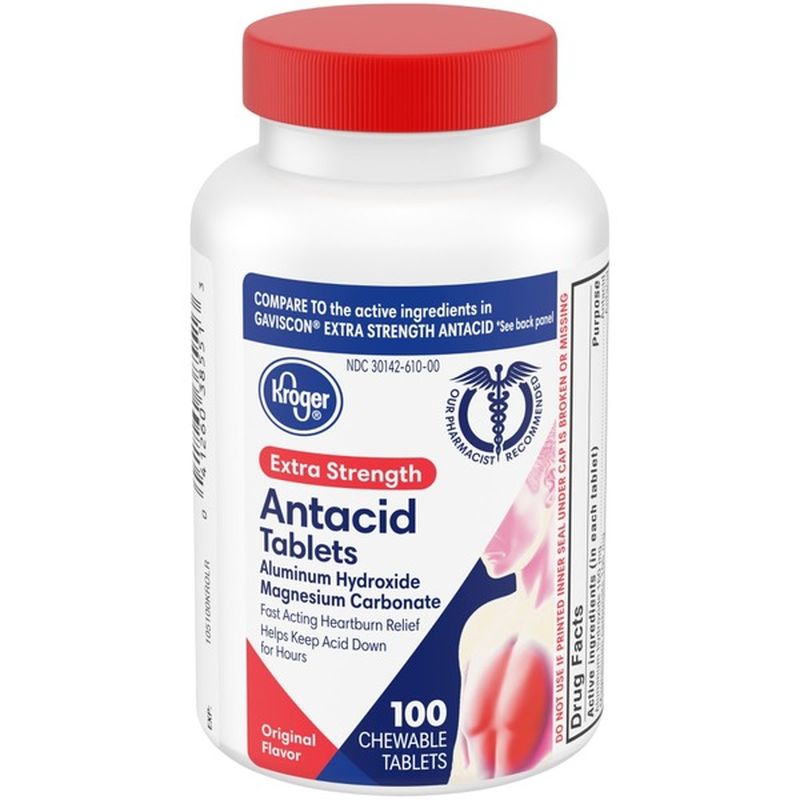 Kroger Extra Strength Antacid Chewable Tablets
