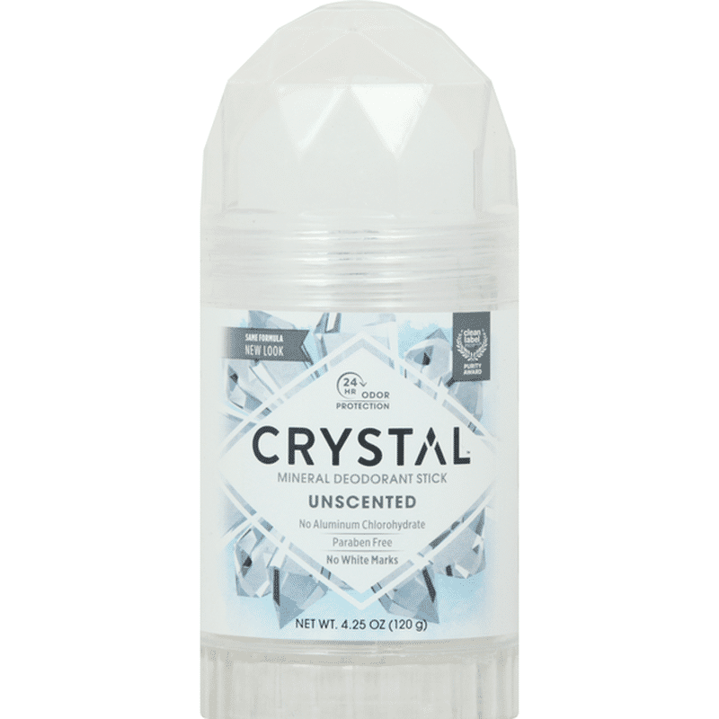 Crystal Deodorant, Mineral, Unscented, Stick (4.25 oz) Instacart