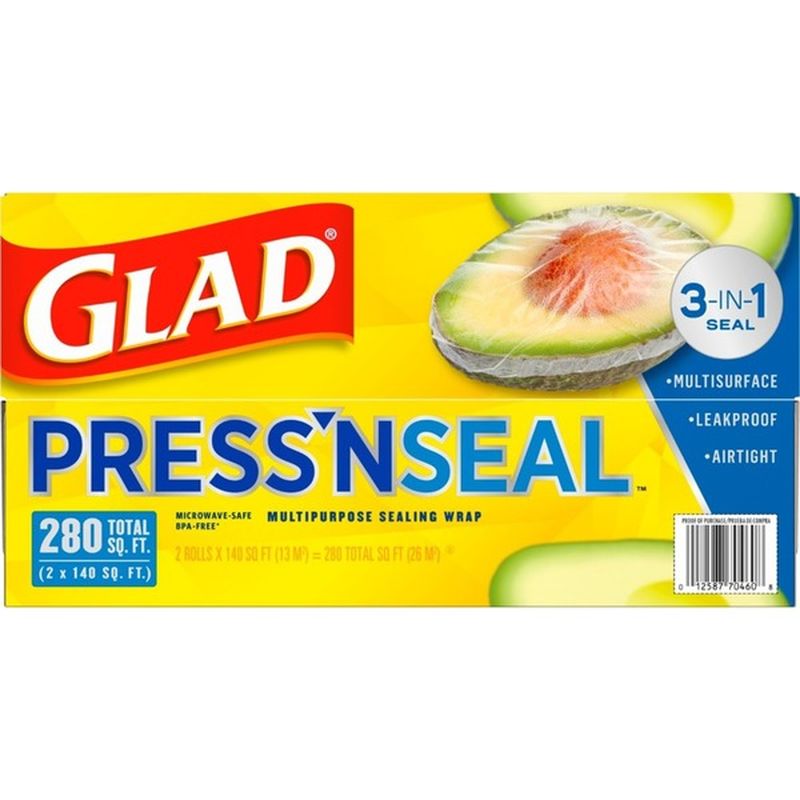 Glad Press N Seal Plastic Food Wrap 280 Sq Ft Instacart