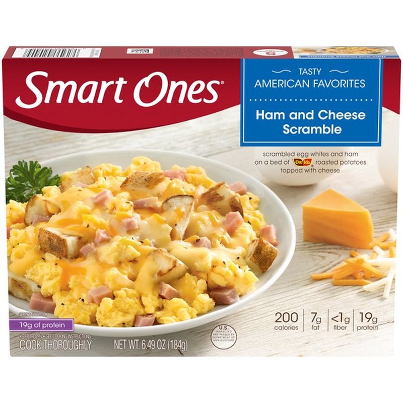 Smart Ones Ham Cheese Scramble With Egg Whites Ham Potatoes Cheese Frozen Meal 6 49 Oz Delivery Or Pickup Near Me Instacart