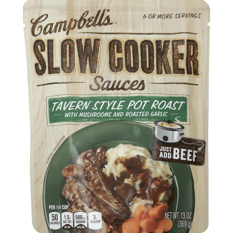 Campbell's® Slow Cooker Sauces Tavern Style Pot Roast Slow Cooker Sauce