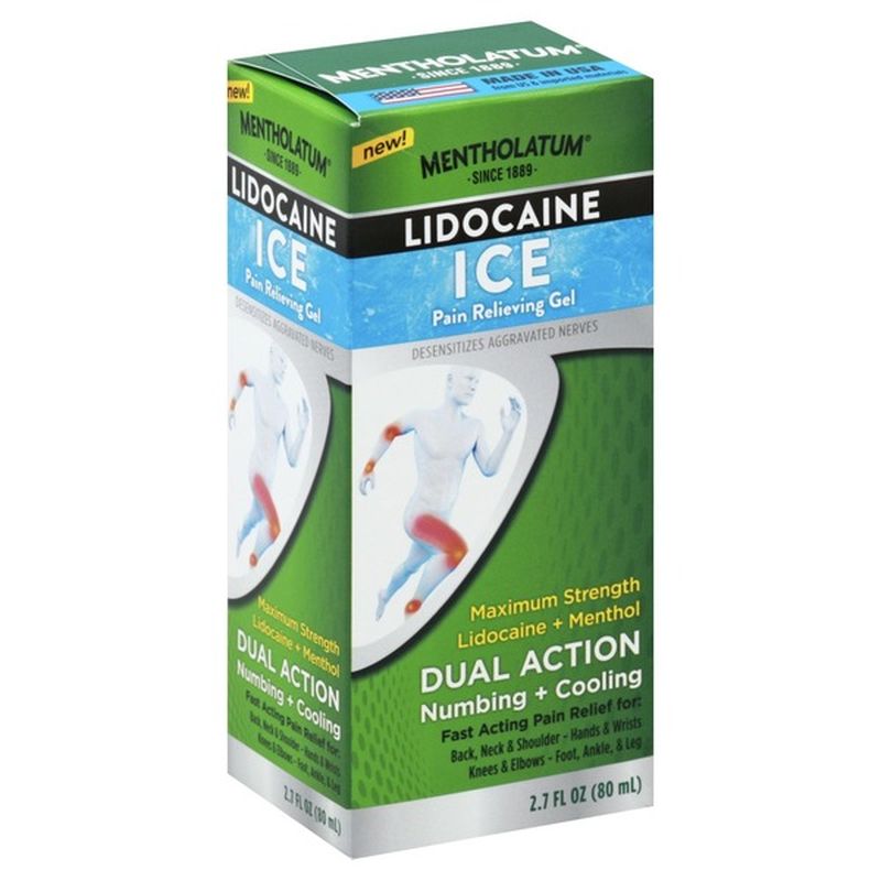 Mentholatum Lidocaine Ice Pain Relieving Gel (2.7 fl oz) Instacart