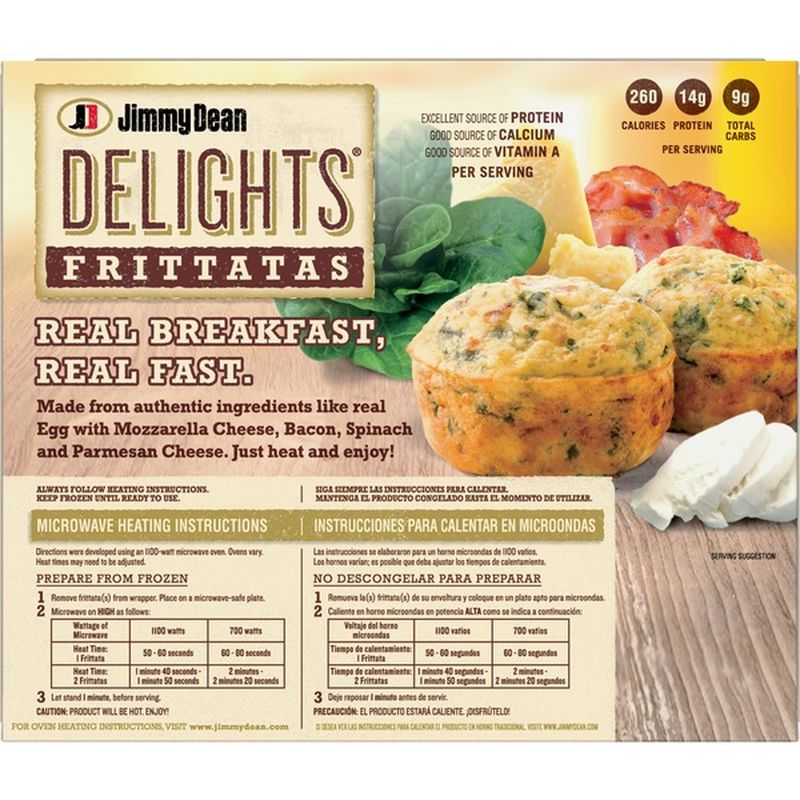 Jimmy Dean Bacon And Spinach Frittatas Frozen 12 Oz From Price   Large 359b8aa0 5773 4a2b Bb27 D68a6b8f436a 