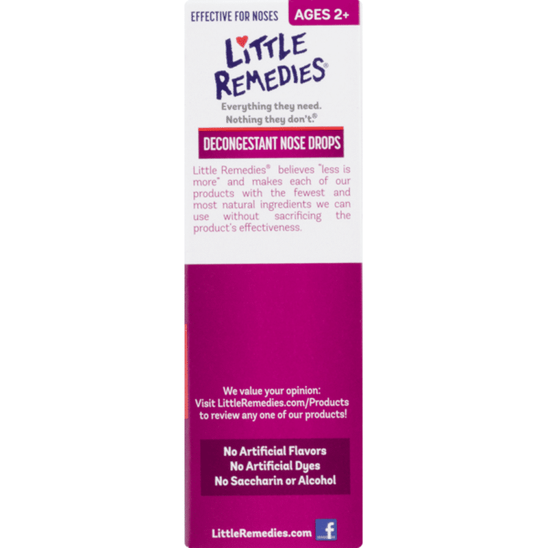 little remedies decongestant nose drops cvs