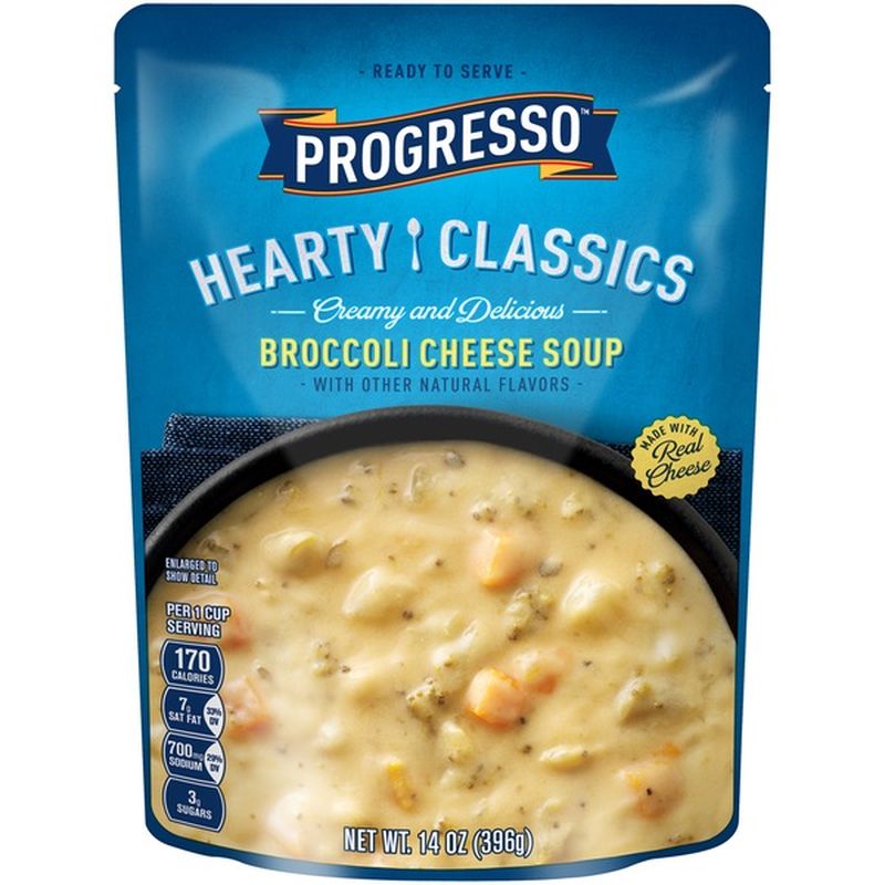 Progresso Hearty Classics Creamy & Delicious Broccoli Cheese Soup (14 ...