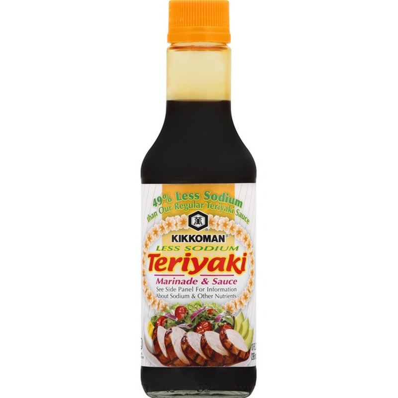Kikkoman Less Sodium Teriyaki Marinade & Sauce (10 fl oz) Instacart