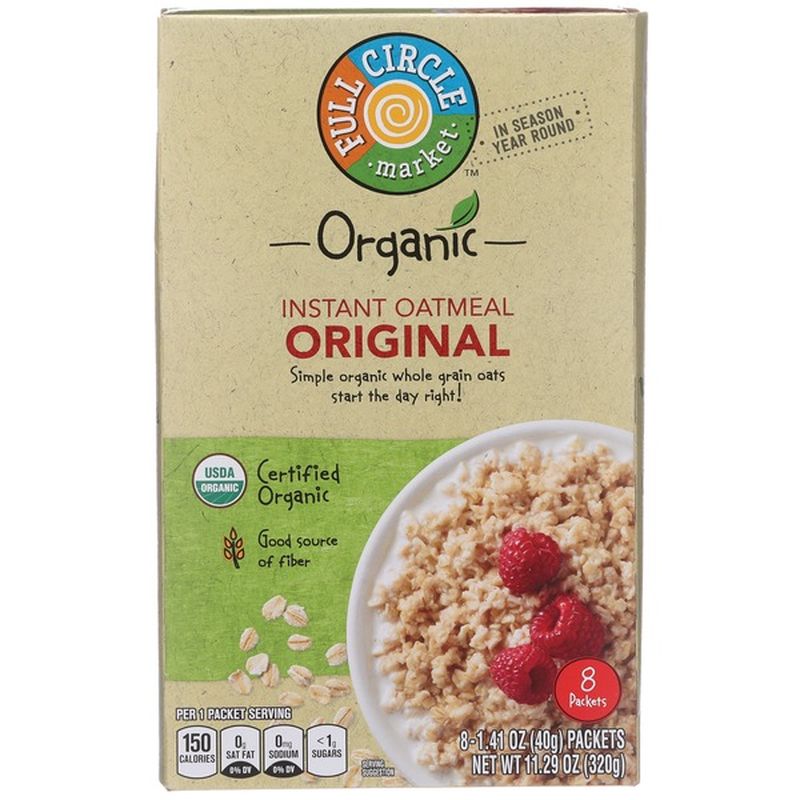 Full Circle Original Instant Oatmeal (11.29 oz) - Instacart