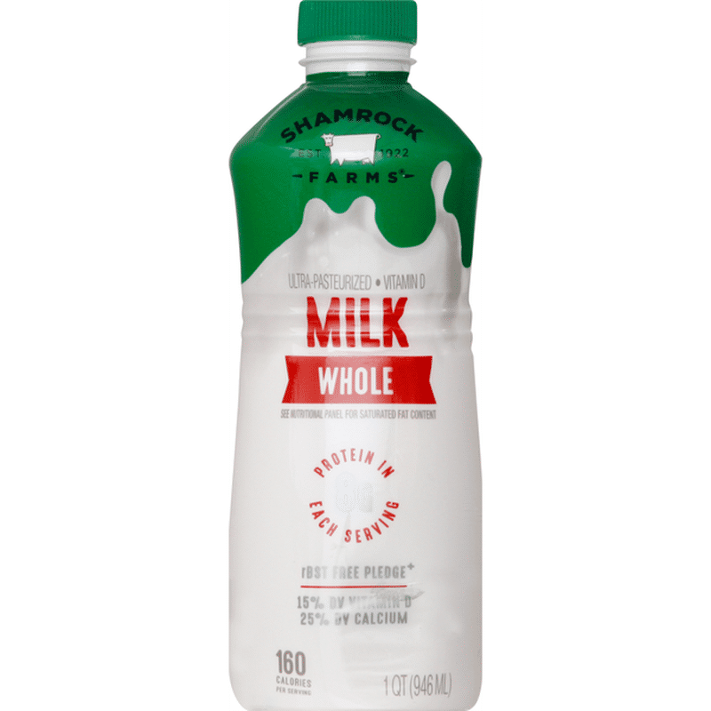 Shamrock Farms Milk, Whole (1 qt) Instacart