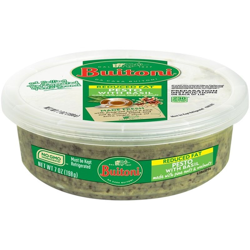 Buitoni Reduced Fat Pesto with Basil Pasta Sauce (198 g) Instacart