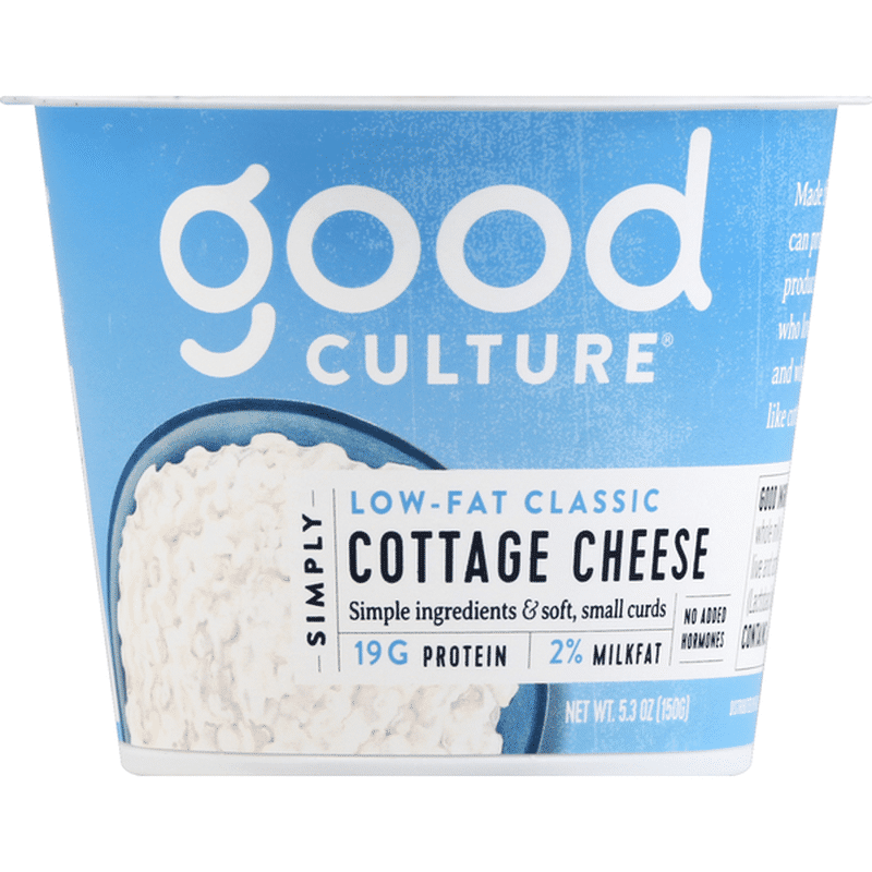 Good Culture Cottage Cheese, Simply, LowFat Classic (5.3 oz) Instacart