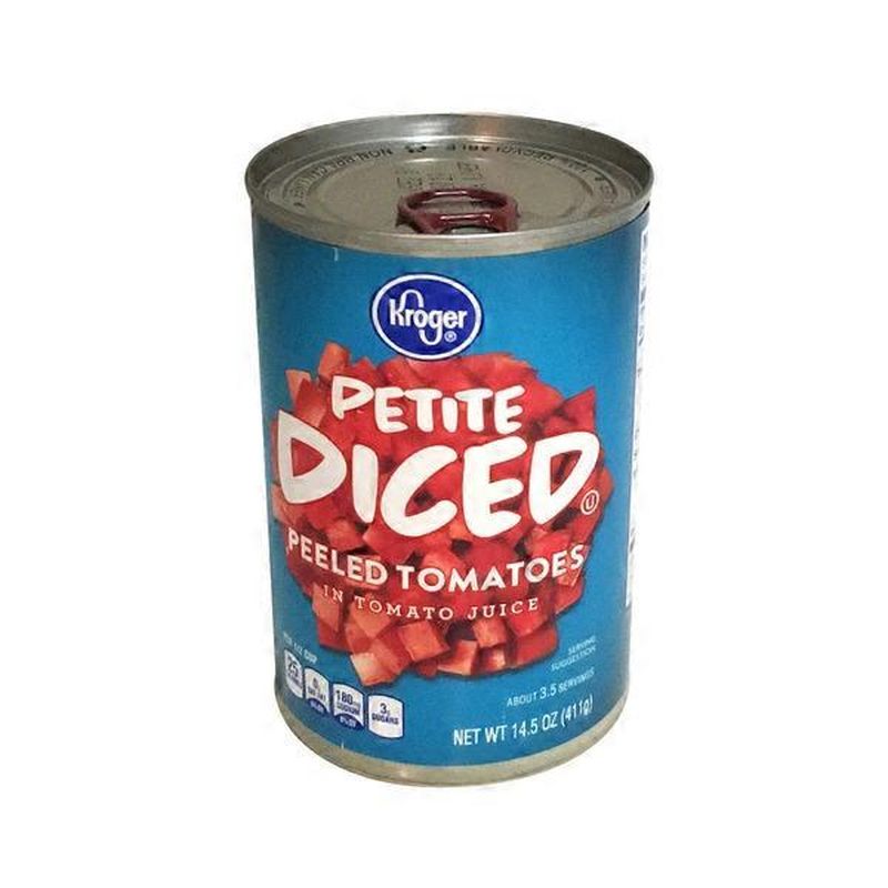 Kroger Diced Petite Peeled Tomatoes In Tomato Juice (14.5 oz) Instacart
