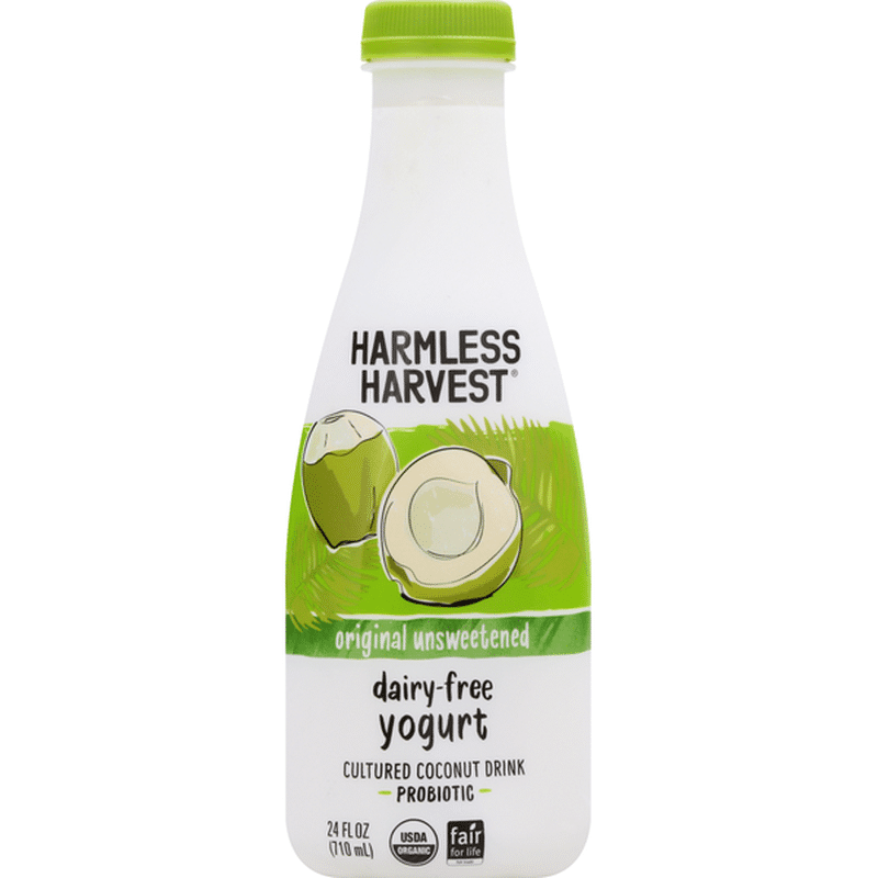 Harmless Harvest Yogurt Drink, DairyFree, Original Unsweetened (24 oz