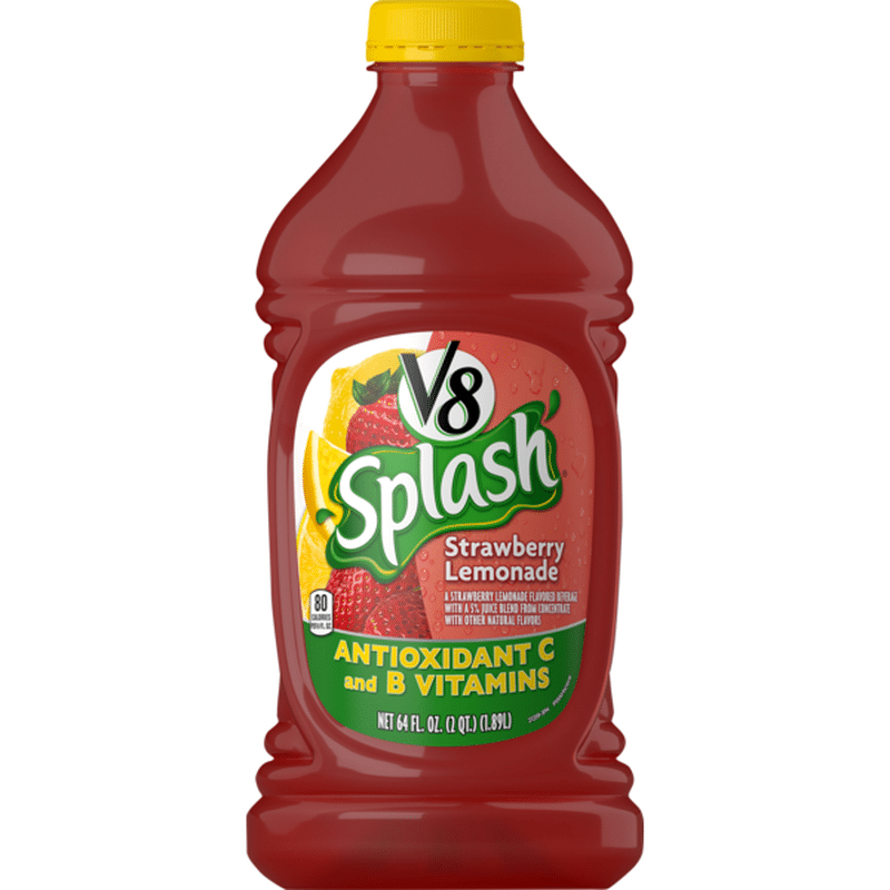 V8 Splash Strawberry Lemonade Nutrition Facts | Besto Blog