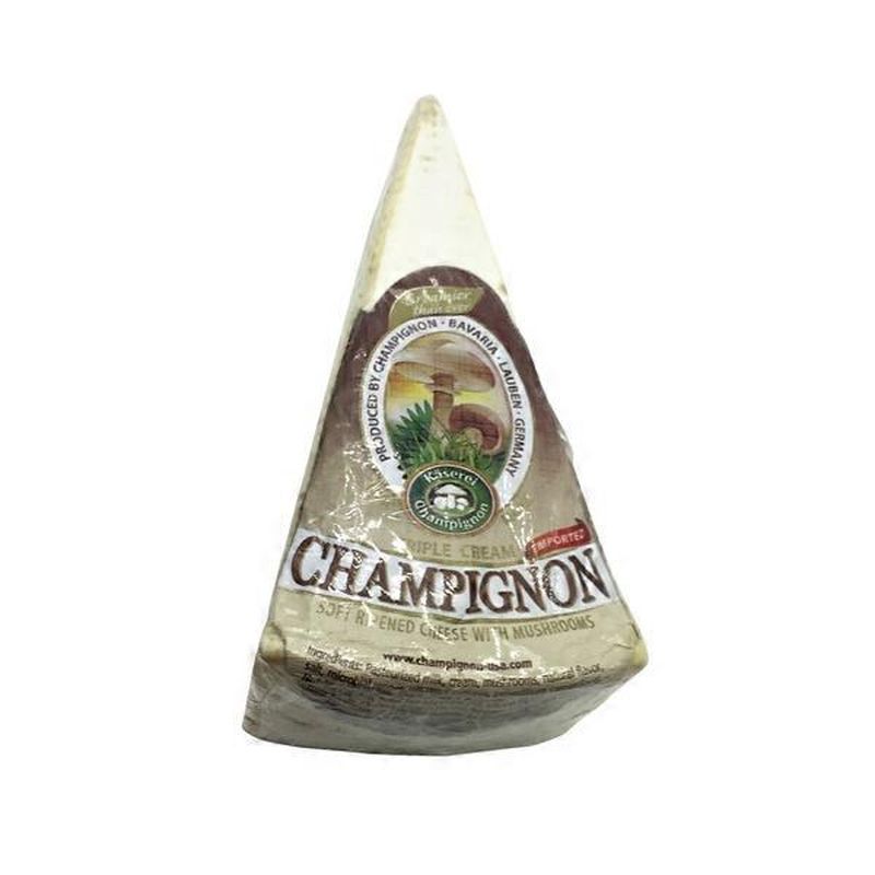 Champignon Triple Cream Soft Ripened Cheese With Mushrooms (1 lb ...