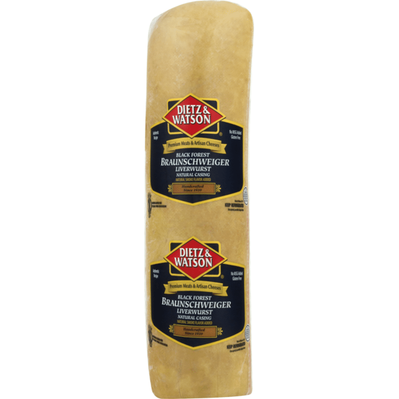 Dietz & Watson Black Forest Braunschweiger Liverwurst (1 ct) Instacart