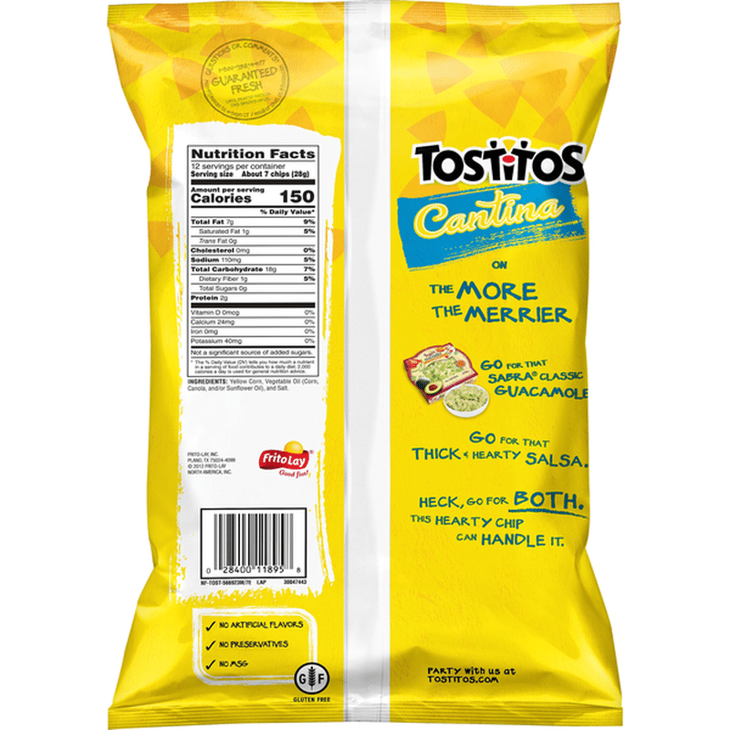 Tostitos Cantina Traditional Tortilla Chips (12 oz) from Safeway ...