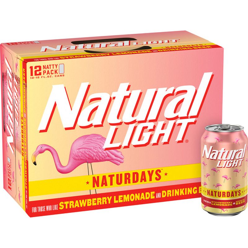 Natural Light Strawberry Lemonade Beer 12 Fl Oz Instacart