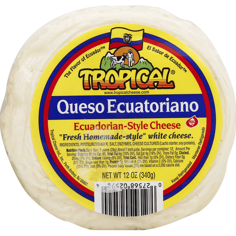 Tropical Cheese, Ecuadorian-Style, Queso Ecuatoriano (12 oz) - Instacart