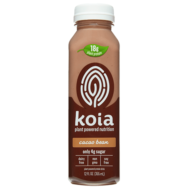 Koia PlantBased Shake, Protein, Cacao Bean (12 oz) Instacart