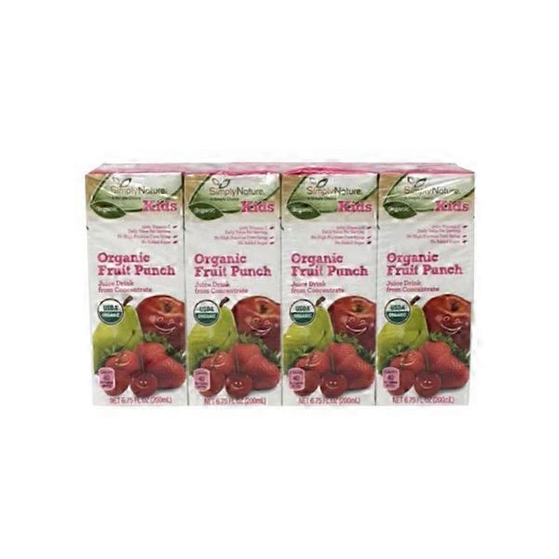 SimplyNature Organic Fruit Punch Juice Boxes (6.75 fl oz) Instacart