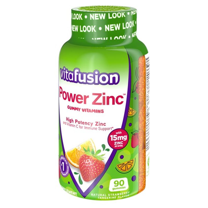 VitaFusion Power Zinc Gummy Vitamins, 15Mg Zinc Plus 270Mg Vitamin C