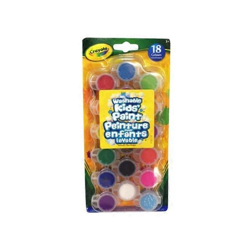 Crayola Bold Washable Kids Paint Pots (18 ct) - Instacart